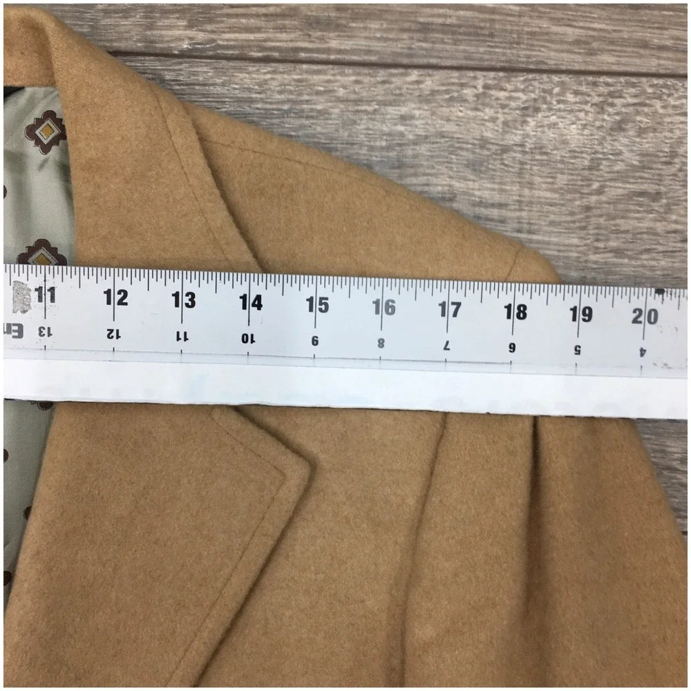 VINTAGE Mens Camel Hair Blazer Sport Coat Casual‎ Jacket Size 42R Classic Suit